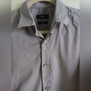 Hugo Boss Slim Fit Patterned Dress Shirt